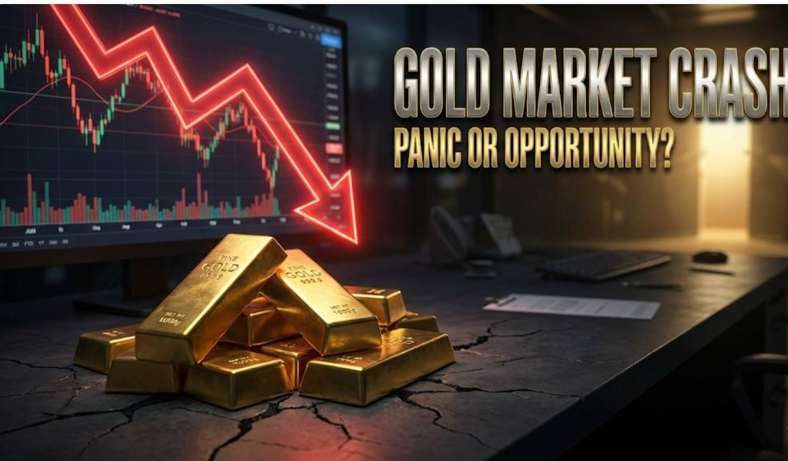 ทองคำทิ้งดิ่งกว่า 600 เหรียญ! ฟ้าถล่มหรือโอกาสทองของนักสะสม? เจาะลึกทิศทางก่อนตลาดเปิดวันจันทร์