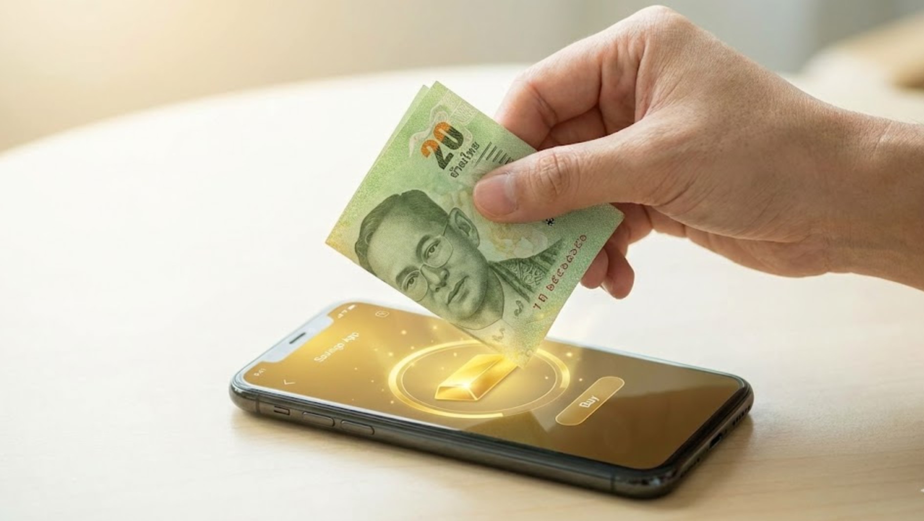 บอกลากระปุกหมูแบบเดิมๆ... แล้วมาเปลี่ยนแบงก์ 20 ให้เป็น "ทองคำ" กันเถอะ! 🐷✨